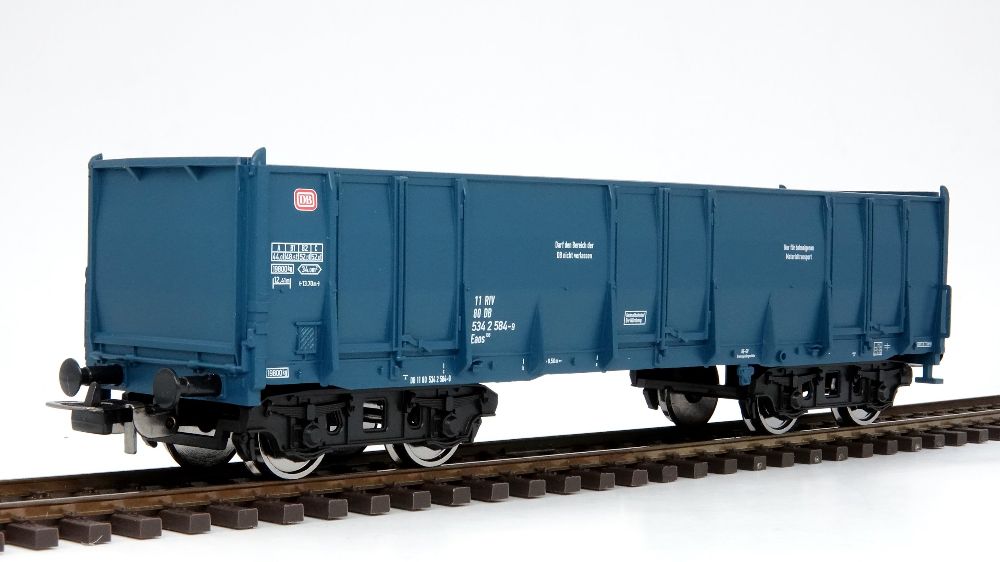 Hochbordwagen Eaos DB blau Modellbahnexperten