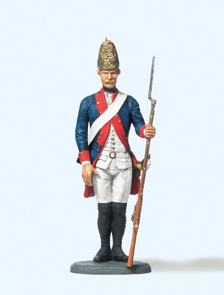 Füsilier stehend, Gewehr ab