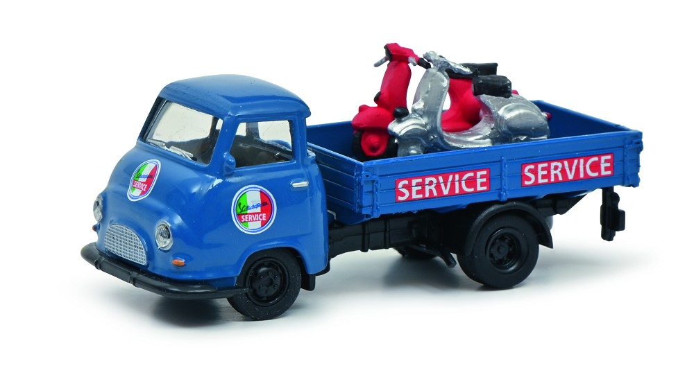 Hanomag Kurier mit Vespa blau 1:87