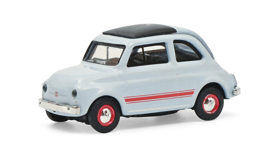 Fiat 500 Sport blau/grau 1:87