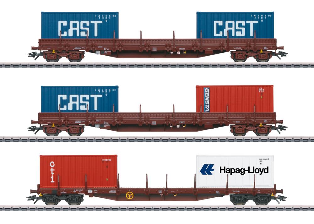 Containerwagen-Set SNCB