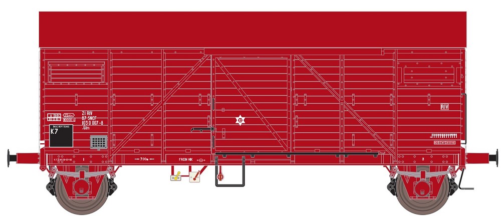 Wagon De Marchandises SNCF Ép.IV - Spur H0 Exact Train 23775 - Bremen - Neuf