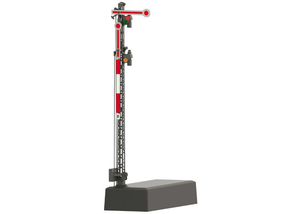 Hauptsignal mit Gittermast (Hp 0 / Hp 1 / Hp 2)