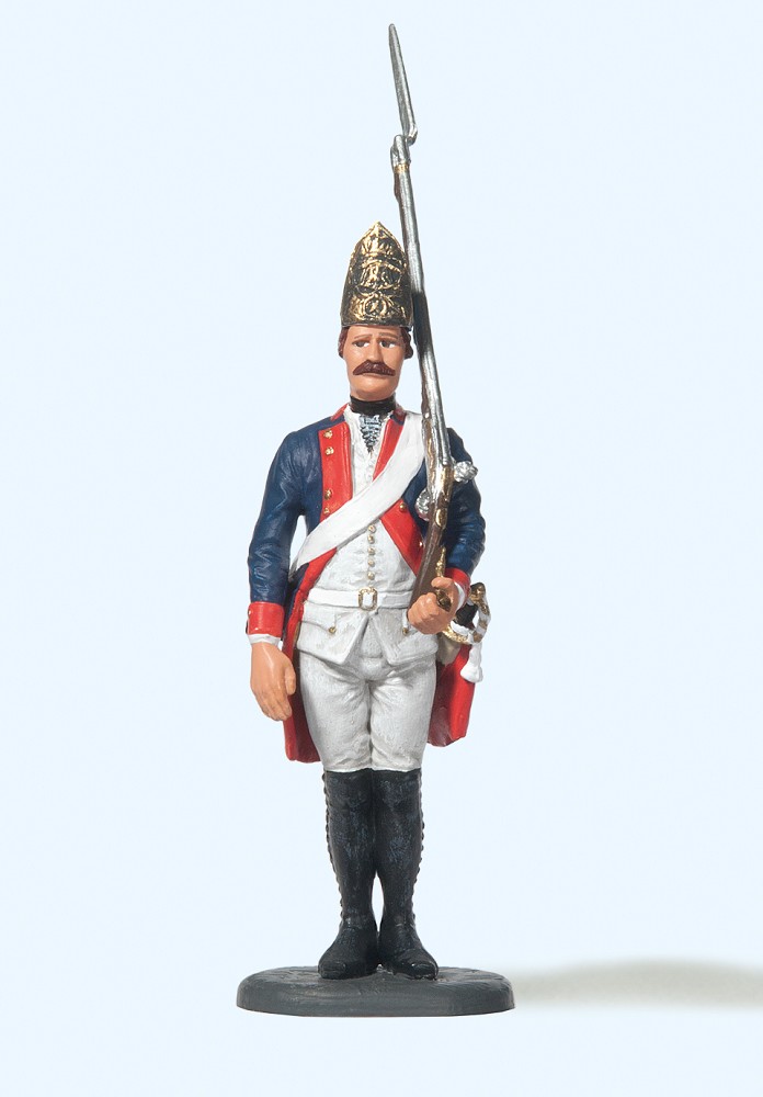 Füsilier stehend, Gewehr geschultert