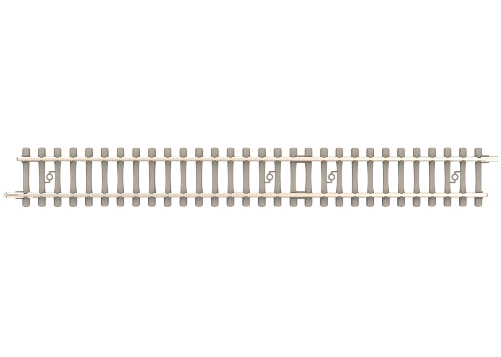 Gerades Gleis mit Betonschwellen 126,3 mm