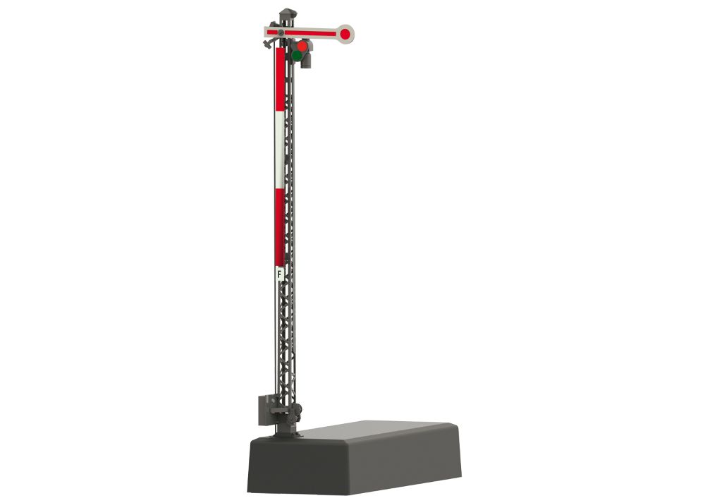 Hauptsignal mit Gittermast (Hp 0 / Hp 1)